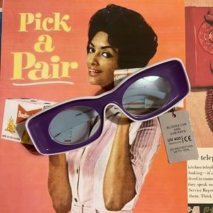 Retro Style 60s rectangular sunglasses